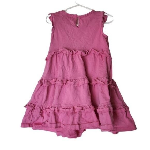 Hanna Andersson Pink‎ Sleeveless Ruffle Dress size 90 3 Years - Picture 4 of 4